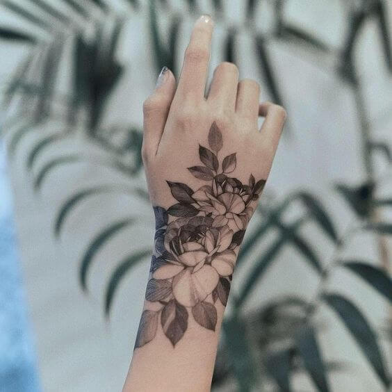 Flower Hand Tattoo 2 30 Amazing Hand Tattoos For Women (The Most Popular & Latest Trends in 2023)
