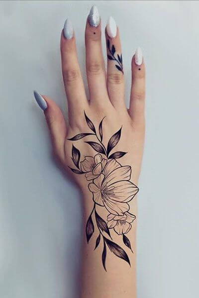 Flower Hand Tattoo 30 Amazing Hand Tattoos For Women (The Most Popular & Latest Trends in 2023)