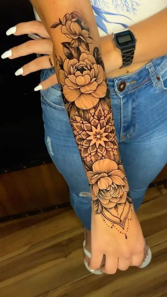 Flower Hand Tattoos 3 30 Amazing Hand Tattoos For Women (The Most Popular & Latest Trends in 2023)