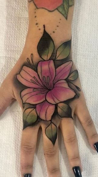 Flower Hand Tattoos 4 30 Amazing Hand Tattoos For Women (The Most Popular & Latest Trends in 2023)