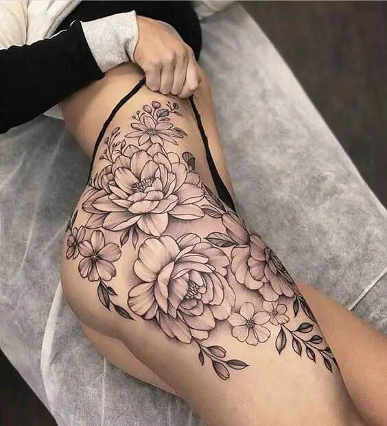 Flowers Thigh Tattoos 26+ Best Thigh Tattoos for Women in 2023
