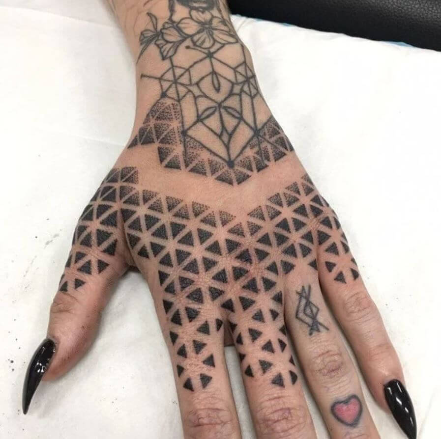 Geometric Hand Tattoos 2 30 Amazing Hand Tattoos For Women (The Most Popular & Latest Trends in 2023)