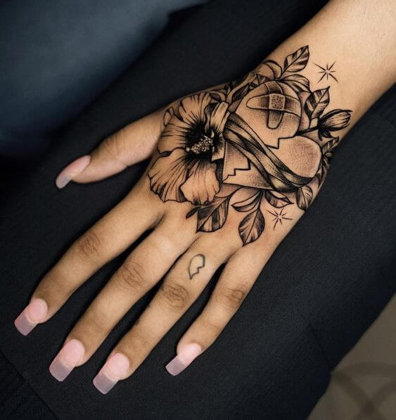 Heart Hand Tattoos 2 30 Amazing Hand Tattoos For Women (The Most Popular & Latest Trends in 2023)
