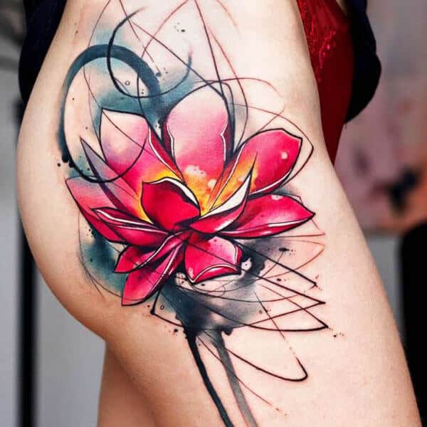 Lotus Flower Tattoo Flash 2 30+ Best Lotus Flower Tattoo Design Ideas (Meaning And Inspiration)