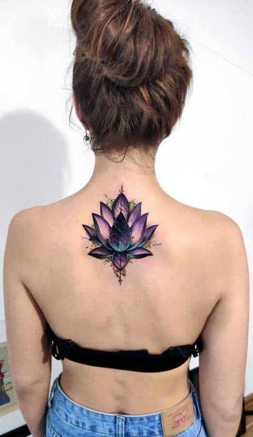 Lotus Flower Tattoo On Back 3 30+ Best Lotus Flower Tattoo Design Ideas (Meaning And Inspiration)