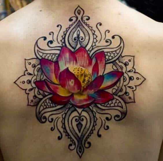 Lotus Flower Tattoo On Back 5 30+ Best Lotus Flower Tattoo Design Ideas (Meaning And Inspiration)