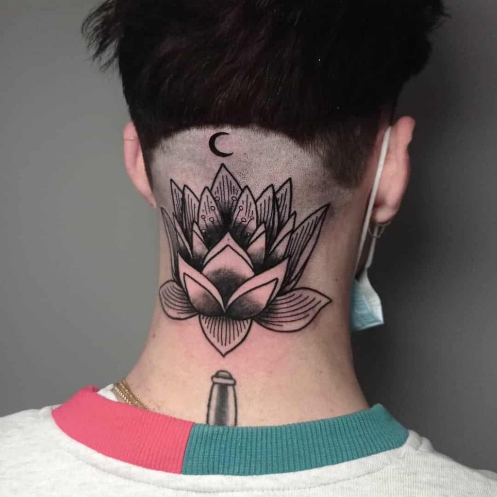 Lotus Flower Tattoo On The Neck 30+ Best Lotus Flower Tattoo Design Ideas (Meaning And Inspiration)