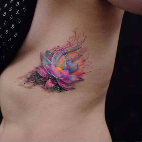 Lotus Flower Tattoo Watercolor 2 30+ Best Lotus Flower Tattoo Design Ideas (Meaning And Inspiration)