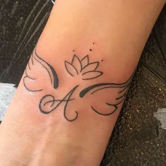 Lotus Flower Tattoo With Initials 30+ Best Lotus Flower Tattoo Design Ideas (Meaning And Inspiration)