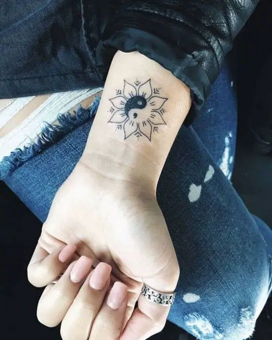 Lotus Flower Yin Yang Tattoo 4 30+ Best Lotus Flower Tattoo Design Ideas (Meaning And Inspiration)