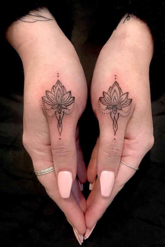 Lotus Hand Tattoo 3 30 Amazing Hand Tattoos For Women (The Most Popular & Latest Trends in 2023)