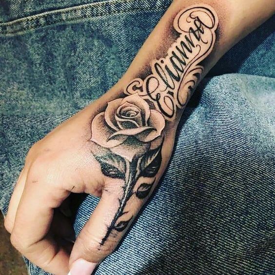 Rose Hand Tattoos 2 30 Amazing Hand Tattoos For Women (The Most Popular & Latest Trends in 2023)
