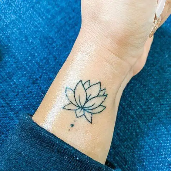 Simple Lotus Flower Tattoo 2 30+ Best Lotus Flower Tattoo Design Ideas (Meaning And Inspiration)
