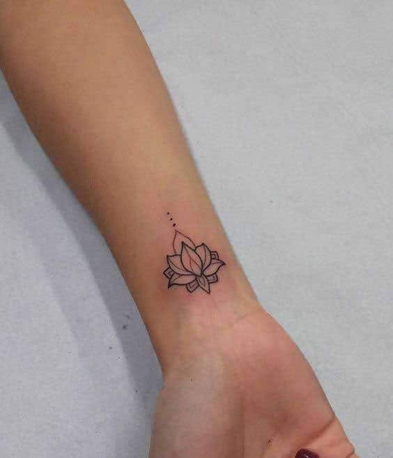 Simple Lotus Flower Tattoo 3 30+ Best Lotus Flower Tattoo Design Ideas (Meaning And Inspiration)