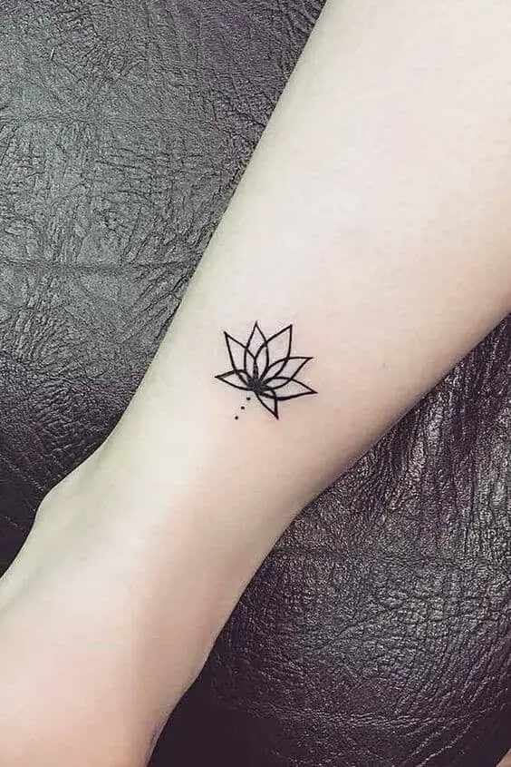 Simple Lotus Flower Tattoo 5 30+ Best Lotus Flower Tattoo Design Ideas (Meaning And Inspiration)