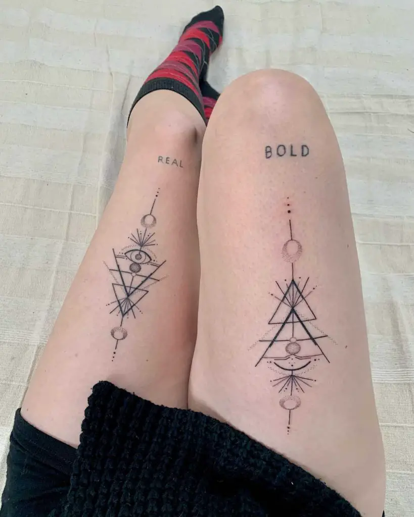 Simple Thigh Tattoos 2 26+ Best Thigh Tattoos for Women in 2023