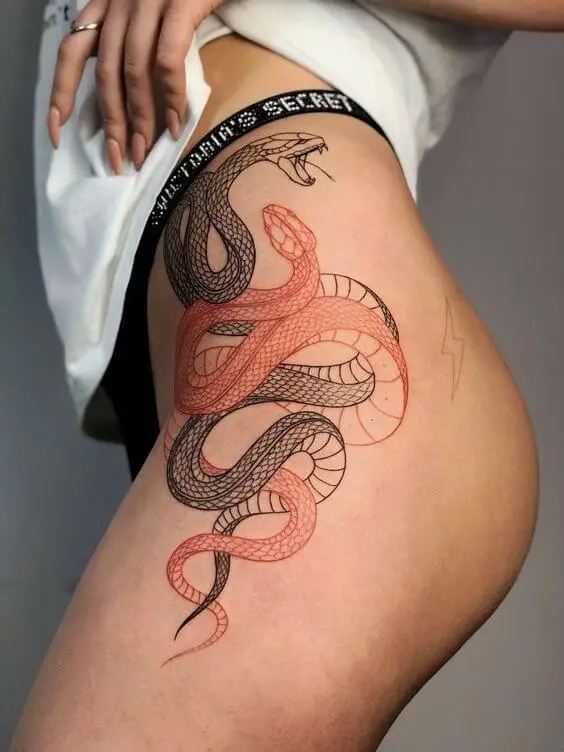 Snake Thigh Tattoos 26+ Best Thigh Tattoos for Women in 2023