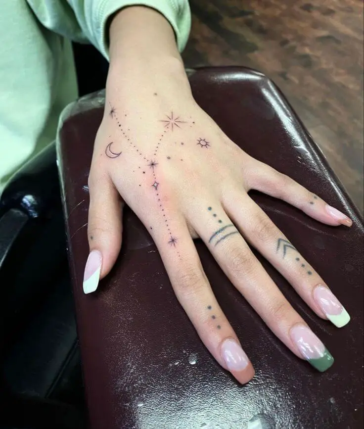 Star Hand Tattoos 3 30 Amazing Hand Tattoos For Women (The Most Popular & Latest Trends in 2023)