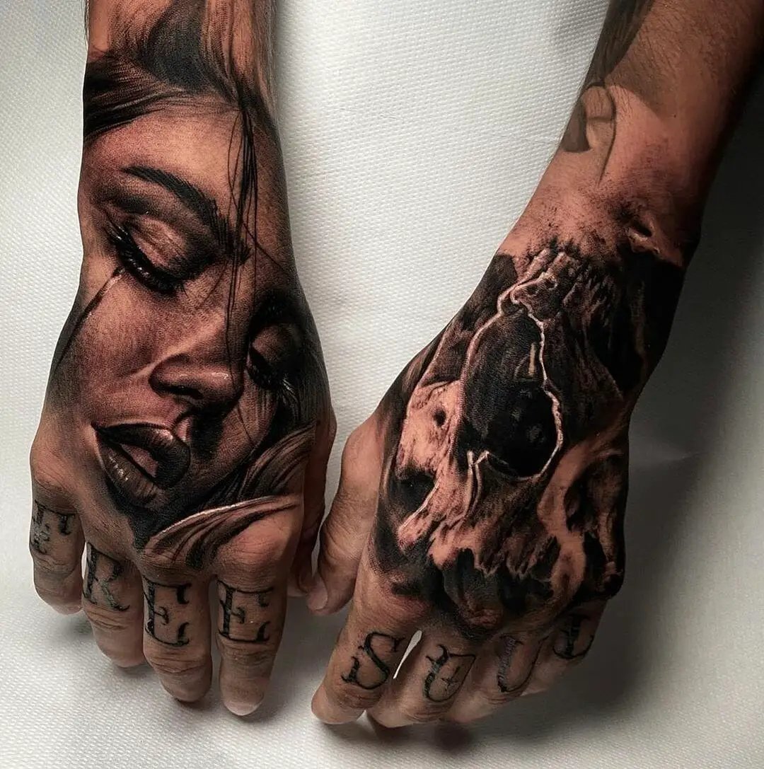 Permanent Hand Tattoos for Men