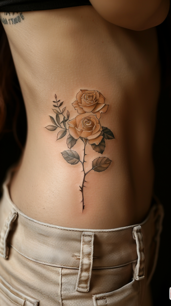 1. Floral Stomach Tattoos 10 Stunning Stomach Tattoos for Women: Design Ideas & Inspiration for 2024