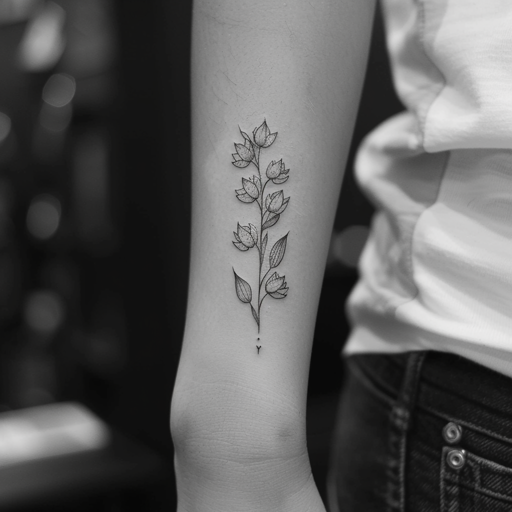 1. Minimalist Lily of the Valley Tattoos 10 Stunning Lily of the Valley Tattoo Designs for 2024: Symbolism & Inspiration
