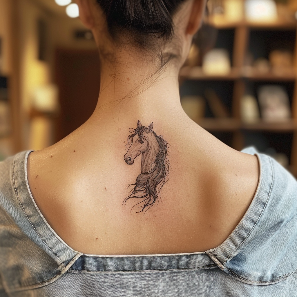 10.1Small and Discreet Horse Tattoos for First Timers 10 Stunning Horse Tattoo Designs to Showcase Your Equestrian Passion in 2024