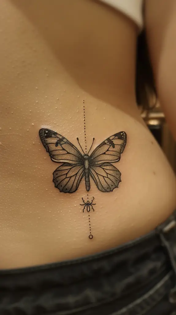 3. Butterfly Stomach Tattoos 10 Stunning Stomach Tattoos for Women: Design Ideas & Inspiration for 2024