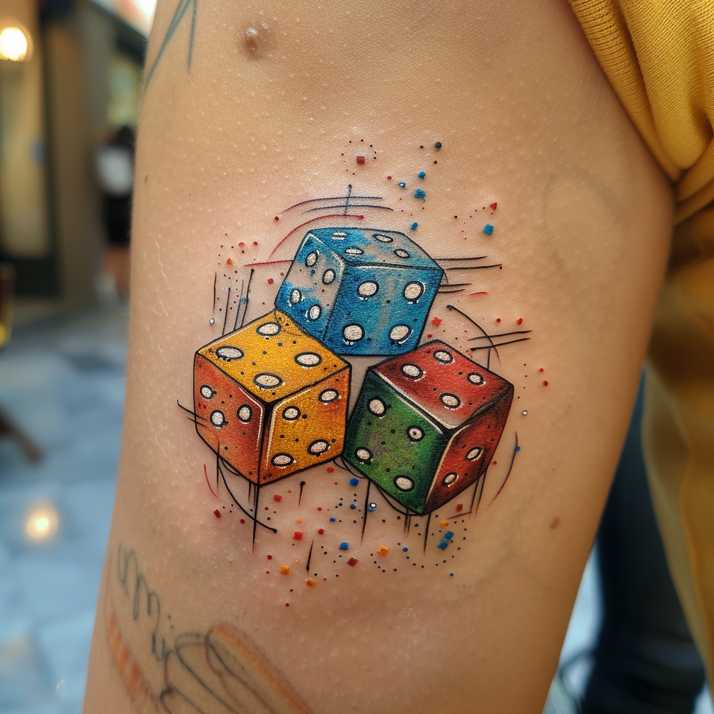 10 Creative Dice Tattoo Designs to Roll Out Your Luck in 2024