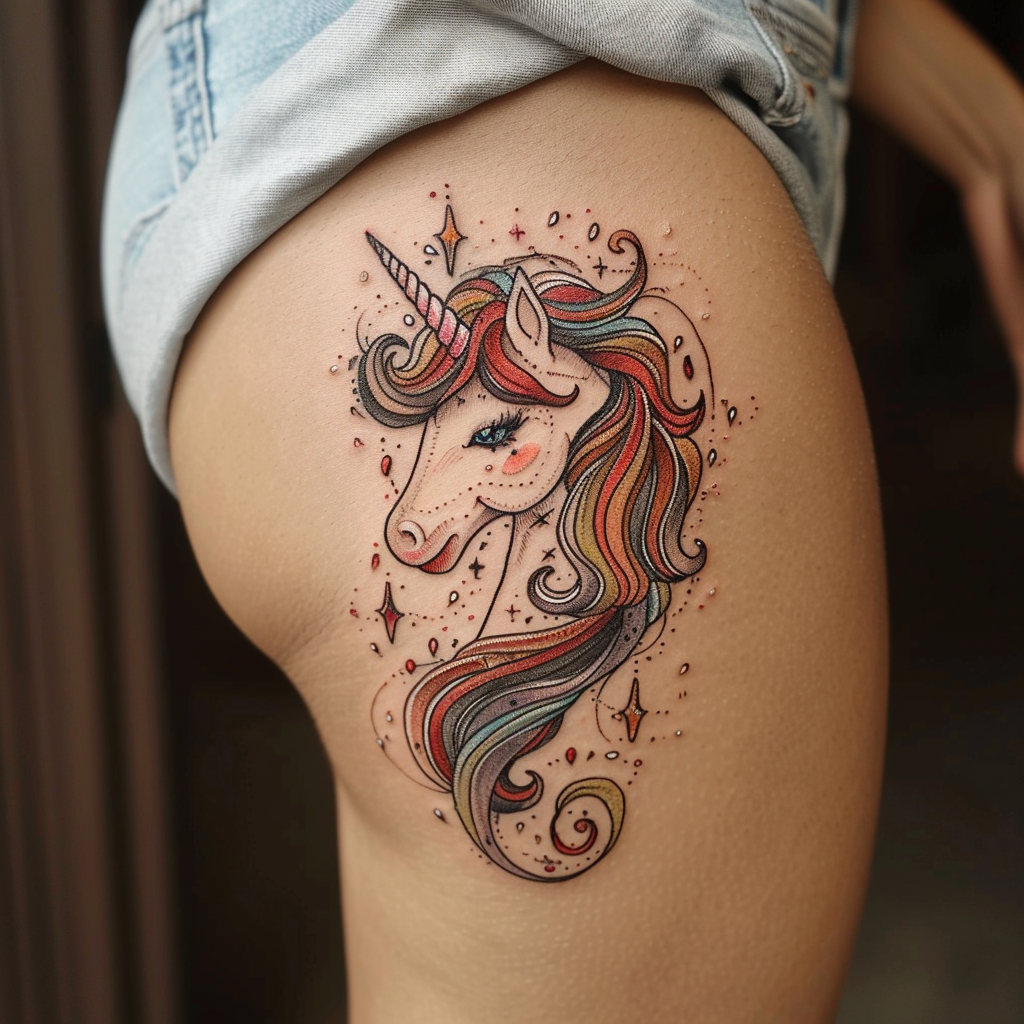 5. Dynamic Galloping Horse Tattoos 10 Stunning Horse Tattoo Designs to Showcase Your Equestrian Passion in 2024
