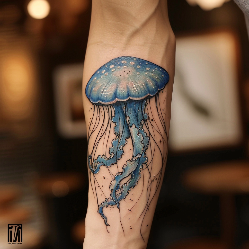 6. Realistic Jellyfish Tattoos 10 Stunning Jellyfish Tattoo Designs to Electrify Your Look in 2024