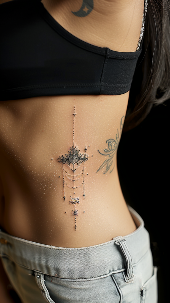 9. Minimalist Stomach Tattoos 10 Stunning Stomach Tattoos for Women: Design Ideas & Inspiration for 2024