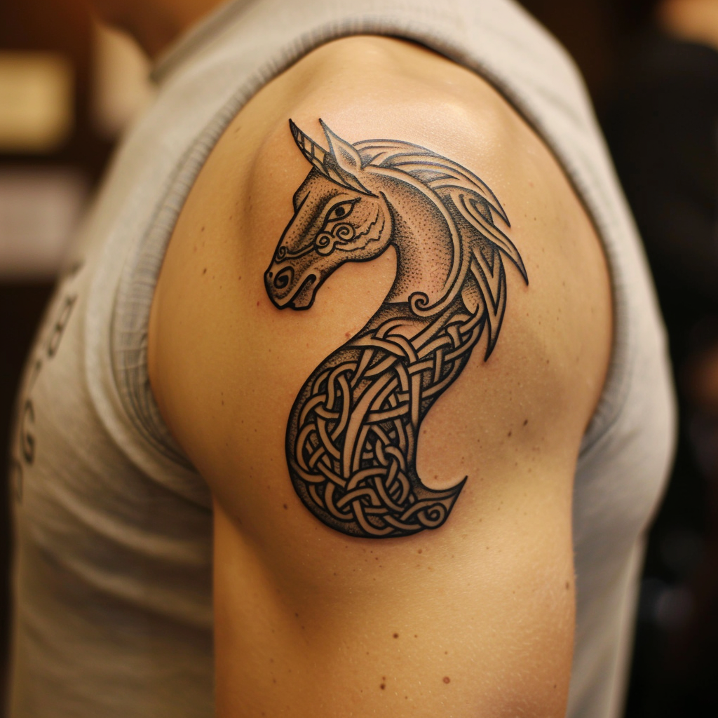 9.1 Celtic Horse Tattoos Symbolizing Strength and Freedom 10 Stunning Horse Tattoo Designs to Showcase Your Equestrian Passion in 2024
