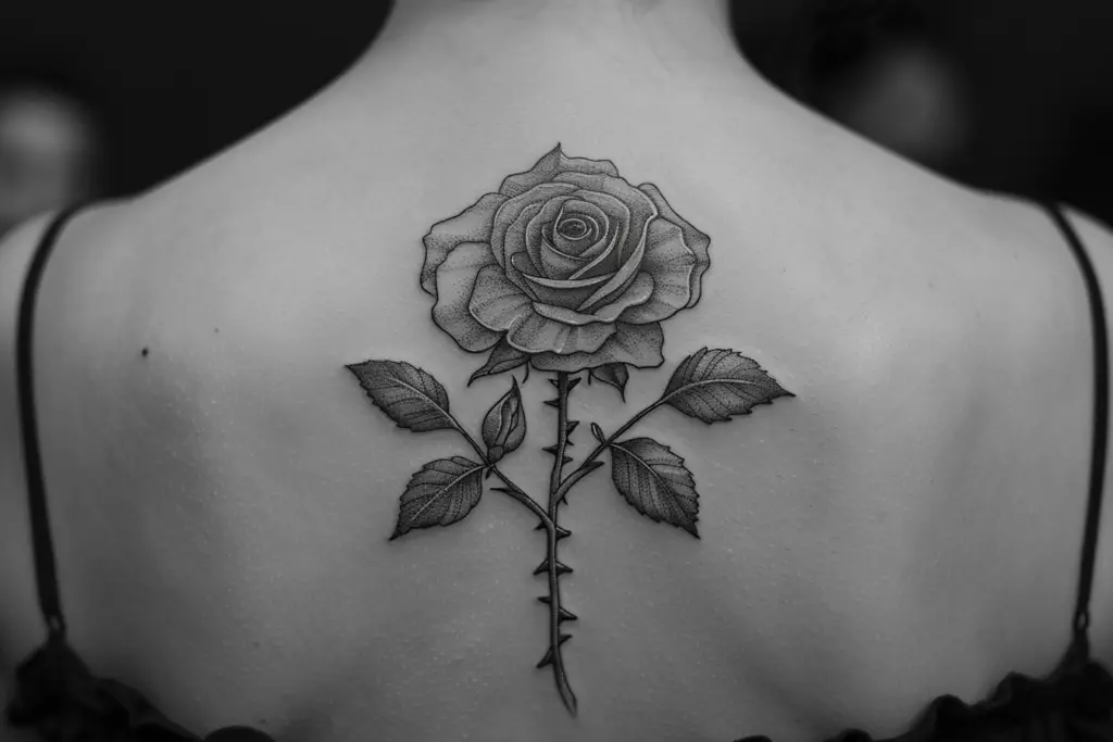 Black Rose with Thorns 3 5 Stunning Black Rose Tattoo Designs for a Bold Statement in 2024
