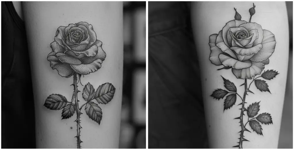 Preview of the Unique Designs Featured in the Article 1 5 Stunning Black Rose Tattoo Designs for a Bold Statement in 2024