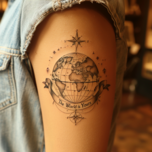 5 Bold “The World Is Yours” Tattoo Designs to Inspire Your Next Ink in 2024