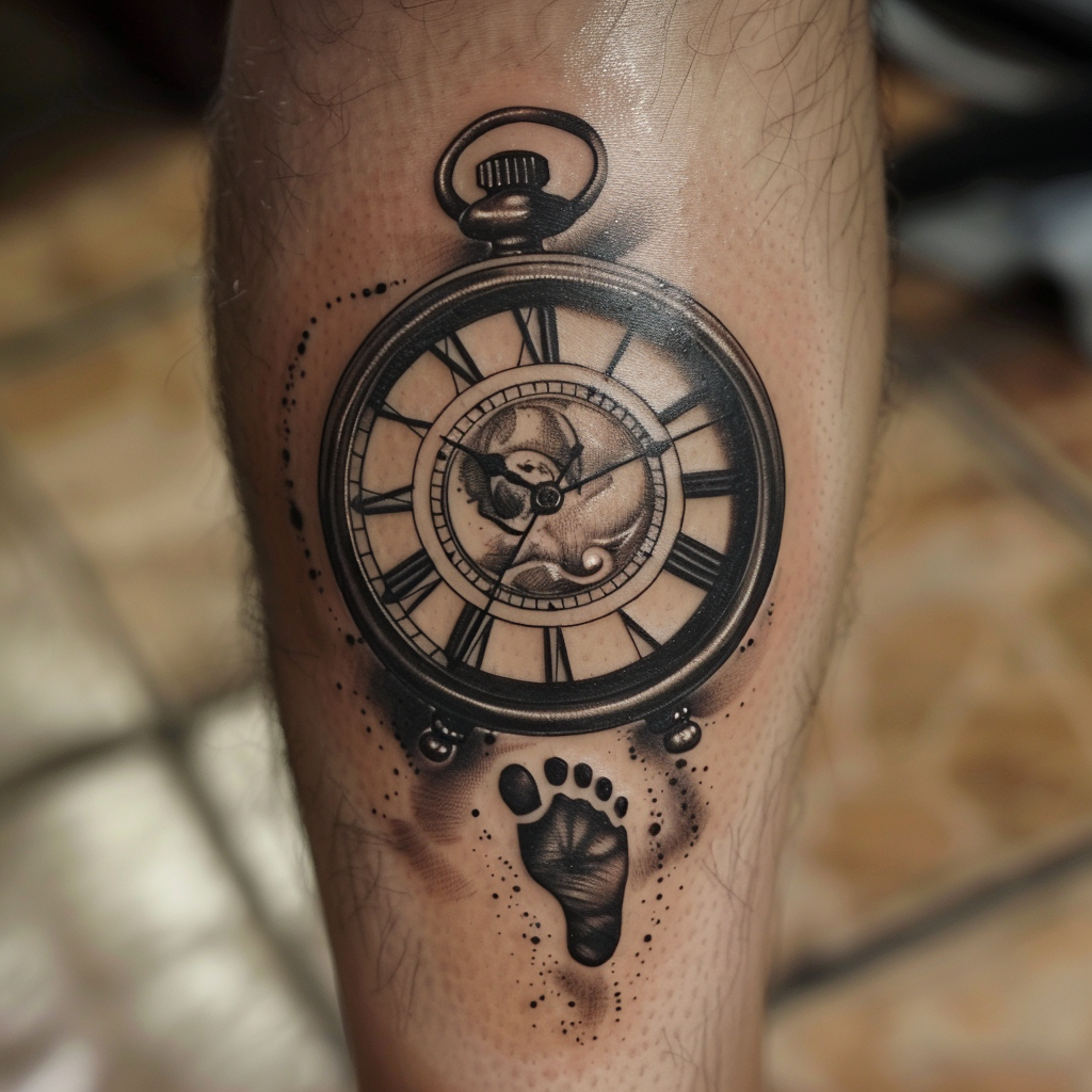 1.1 5 Stunning Birth Clock Tattoo Designs to Celebrate Life's Moments in 2024
