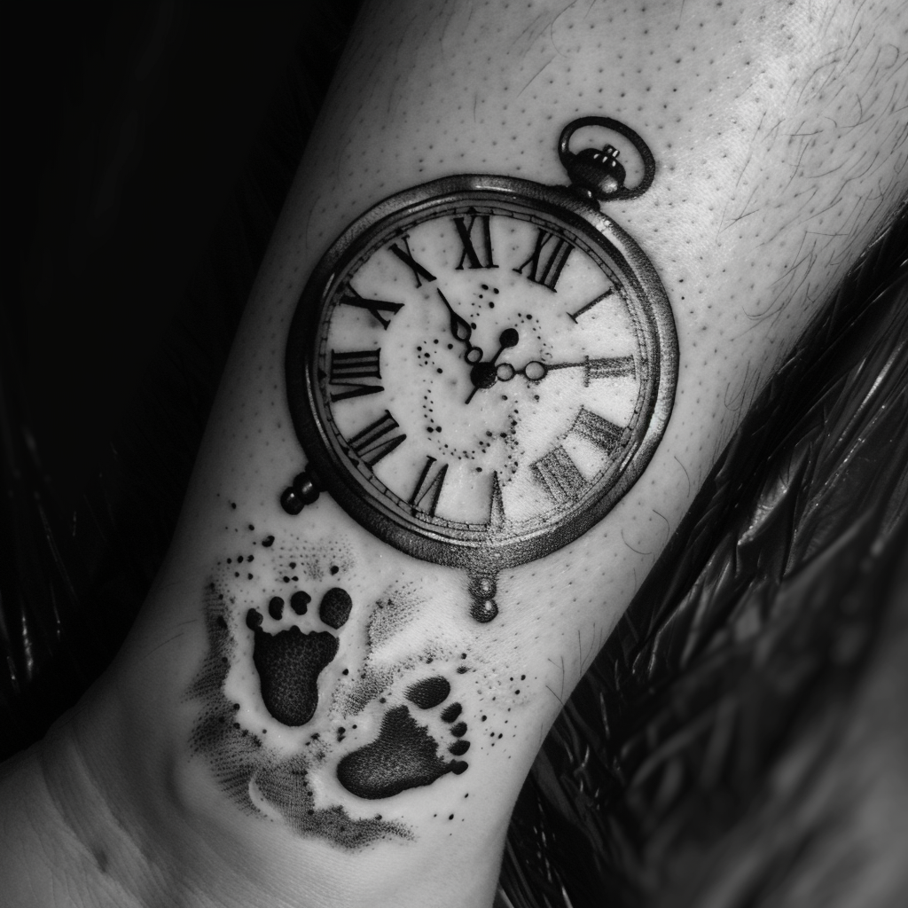 1 5 Stunning Birth Clock Tattoo Designs to Celebrate Life's Moments in 2024