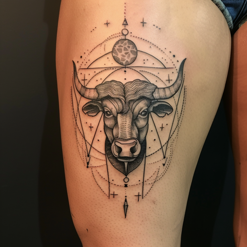 5. Thien the Discover the Art of Bull Tattoos: Unleash the Power of Bold Designs