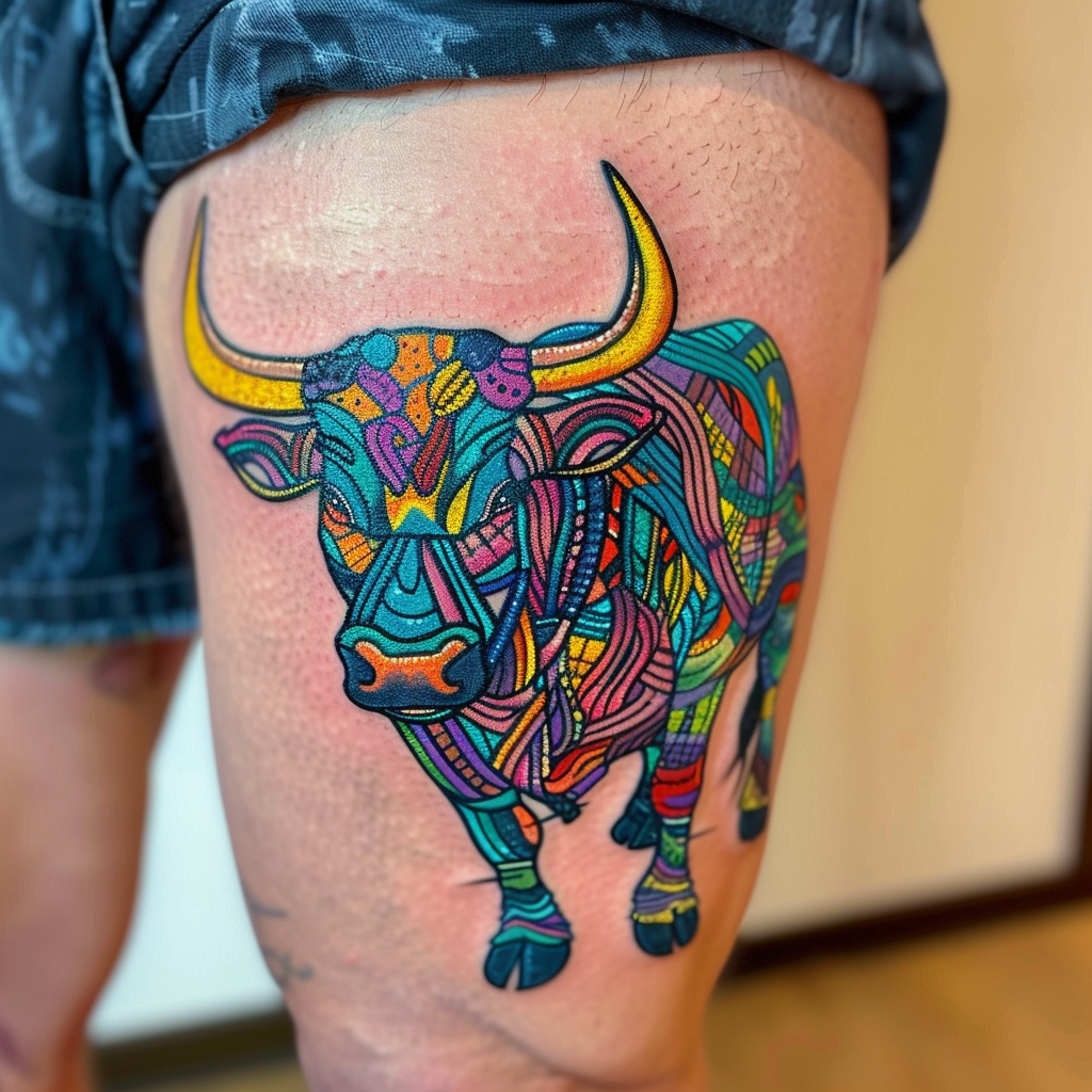 7 mau sac Discover the Art of Bull Tattoos: Unleash the Power of Bold Designs