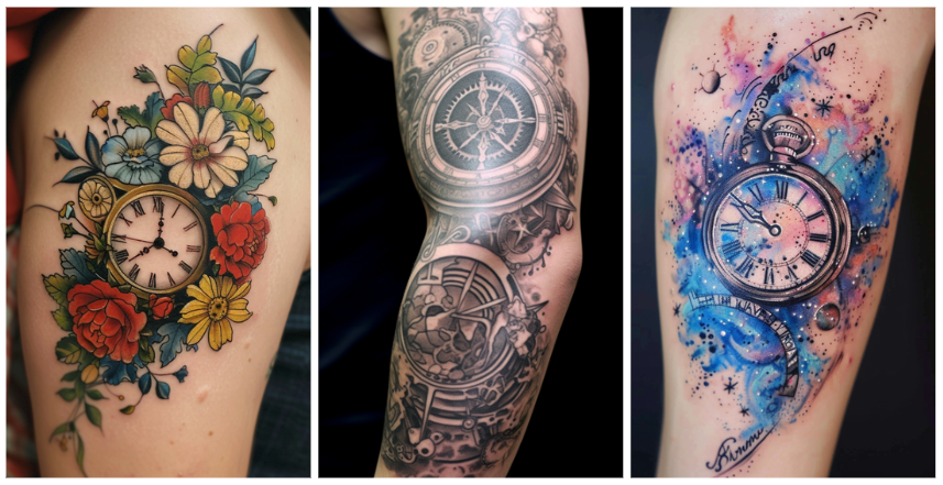 overview 2 5 Stunning Birth Clock Tattoo Designs to Celebrate Life's Moments in 2024